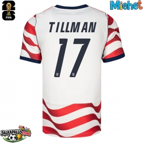 Yhdysvallat Malik Tillman #17 Kotipaita MM-kisat 2026 Lyhythihainen